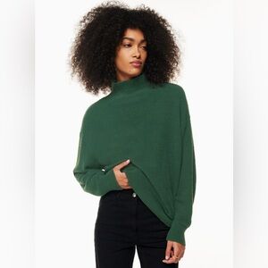 Wilfred Aritzia Green Mock Sweater